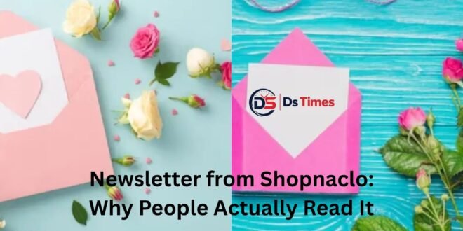 newsletter from shopnaclo
